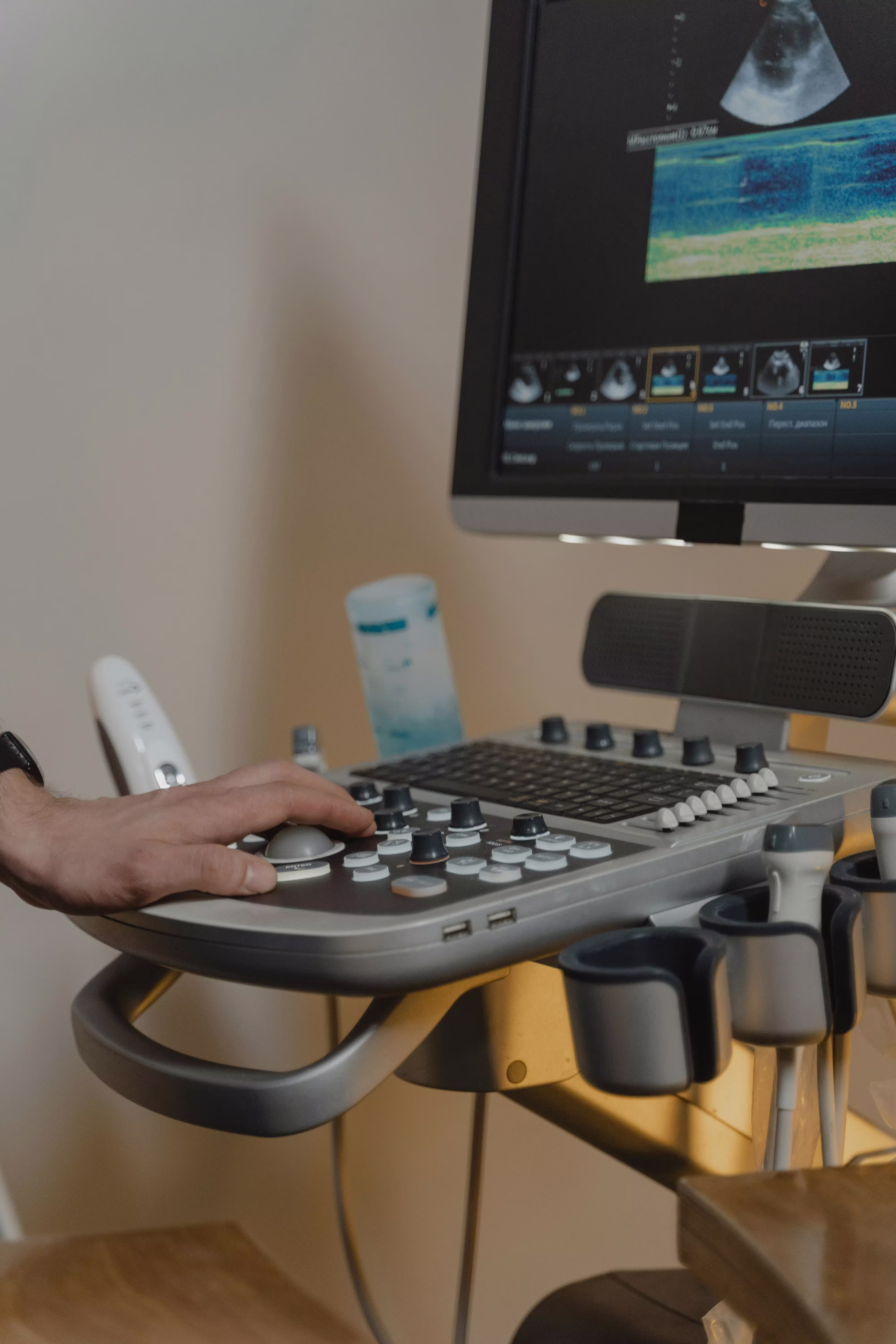 Diagnostic tests and investigations - specialist performing medical examination