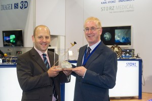 Oliver Wiseman receives Storz Golden Telescope at The Annual Meeting of BAUS